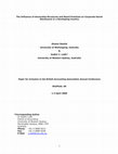 Research paper thumbnail of The influence of ownership structures and board practices on corporate social disclosures in a developing country