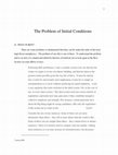 Research paper thumbnail of The Problem of Initial Conditions