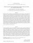 Research paper thumbnail of Linear and non‐linear optimization models for allocation of a limited water supply