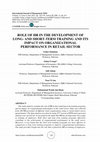 Research paper thumbnail of Role of HR in the Development of Long- and Short-Term Training and its Impact on Organizational Performance in Retail Sector