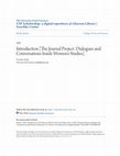 Research paper thumbnail of Introduction [The Journal Project: Dialogues and Conversations Inside Women’s Studies]