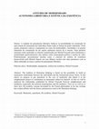 Research paper thumbnail of Atitudes de Modernidade: autonomia libertaria e estetica da existencia