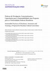 Research paper thumbnail of Práticas de Divulgação, Conscientização e Capacitação para a Sustentabilidade uma Proposta para as Universidades Federais Brasileiras