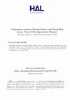 Research paper thumbnail of Comparison between Flooded Areas and Flood-risk Areas