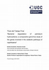 Research paper thumbnail of Bacterial degradation of petroleum hydrocarbons; a comparative genomics study of the genes involved in the catabolic pathways of naphthalene