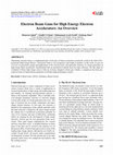 Research paper thumbnail of Electron Beam Guns for High Energy Electron Accelerators: An Overview