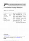 Research paper thumbnail of Notes On Insurance Company Management