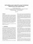 Research paper thumbnail of Job Parallelism using Graphical Processing Unit Individual Multi-Processors and Localised Memory