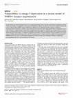 Research paper thumbnail of Vulnerability to omega-3 deprivation in a mouse model of NMDA receptor hypofunction