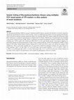 Research paper thumbnail of Genetic testing of Mucopolysaccharidoses disease using multiplex PCR- based panels of STR markers: in silico analysis of novel mutations