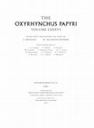 Research paper thumbnail of The Oxyrhynchus Papyri, Vol. LXXXVI