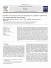 Research paper thumbnail of The effect of temperature on nascent morphology of polyethylene polymerized over solution-phase flat model catalysts