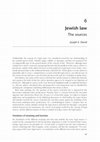 Research paper thumbnail of Jewish law - The sources