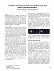 Research paper thumbnail of DepthMove: Hands-free Interaction in Virtual Reality Using Head Motions in the Depth Dimension