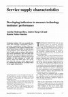 Research paper thumbnail of Developing indicators to measure technology institutes’ performance