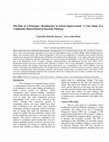 Research paper thumbnail of The Role of a Principal / Headteacher in School Improvement: A Case Study of a Community-Based School in Karachi, Pakistan