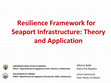 Research paper thumbnail of Indicator-based approach to evaluate the resilience of port infrastructures: application to the port of Genoa in the event of extreme weather conditions