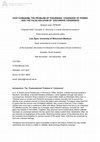 Research paper thumbnail of POST HUMANISM, THE PROBLEM OF THEORISING `COHESIONS' OF POWER, AND THE FALSE SOLUTION OF `DISCURSIVE COHERENCE' Abstract code: ZIP98209 Originally titled: Concepts of `discourse' in critical educational research: Some tensions and primrose paths