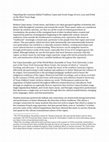 Research paper thumbnail of Unpacking the Louisiana Ballad Tradition: Cajun and Creole Songs of Love, Loss and Drink on the West Texas Stage