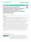 Research paper thumbnail of Services for women’s sexual and reproductive health in India: an analysis of treatment-seeking for symptoms of reproductive tract infections in a nationally representative survey