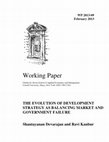 Research paper thumbnail of The Evolution of Development Strategy as Balancing Market and Government Failure