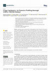 Research paper thumbnail of Grape Lipidomics: An Extensive Profiling thorough UHPLC–MS/MS Method