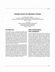 Research paper thumbnail of Climate Zones for Maritime Clouds