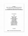 Research paper thumbnail of Nigeria: Education Public Expenditure Review a Synthesis of the Main Findings and Recommendations from Nine State Reports