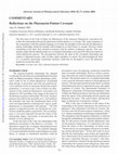 Research paper thumbnail of Reflections on the Pharmacist-Patient Covenant