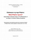 Research paper thumbnail of Edukasyon ng mga Pilipino: Maka-Pilipino nga ba?, Isang Kritikal na Sanaysay hango sa ‘The Miseducation of the Filipino’ na isinulat ni Renato Constantino (Written by Madelyne Gauna)