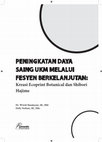 Research paper thumbnail of PENINGKATAN DAYA SAING UKM MELALUI FESYEN BERKELANJUTAN: Kreasi Ecoprint Botanical dan Shibori Itajime