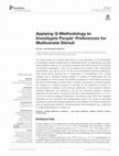 Research paper thumbnail of Applying Q-Methodology to Investigate People’ Preferences for Multivariate Stimuli