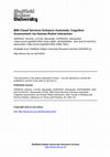 Research paper thumbnail of IBM Cloud Services Enhance Automatic Cognitive Assessment via Human-Robot Interaction