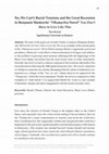 Research paper thumbnail of No, We Can't: Racial Tensions and the Great Recession in Benjamin Markovits' "Obama-Era Novel" You Don't Have to Live Like This