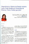 Research paper thumbnail of Desarrollo de un Sistema de Secado mediante Lecho Fluido Asistido por Ultrasonidos de Potencia