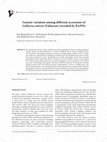 Research paper thumbnail of Genetic variation among diff erent accessions of Lathyrus sativus (Fabaceae) revealed by RAPDs