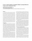 Research paper thumbnail of CCVis: Visual analytics of student online learning behaviors using course clickstream data