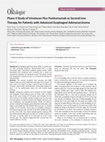 Research paper thumbnail of Phase II Study of Irinotecan Plus Panitumumab as Second-Line Therapy for Patients with Advanced Esophageal Adenocarcinoma