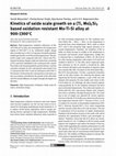 Research paper thumbnail of Kinetics of oxide scale growth on a (Ti, Mo)5Si3 based oxidation resistant Mo-Ti-Si alloy at 900-1300∘C