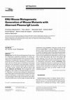 Research paper thumbnail of Enu mouse mutagenesis: generation of mouse mutants with aberrant plasma IgE levels