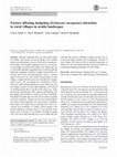 Research paper thumbnail of Factors affecting hedgehog (Erinaceus europaeus) attraction to rural villages in arable landscapes