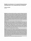 Research paper thumbnail of Sentido de pertenencia en la juventud latinoamericana: identidades que se van y expectativas que se proyectan