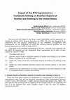 Research paper thumbnail of Impact of the WTO Agreement on Textiles & Clothing on Brazilian Exports of Textiles and Clothing to the United States