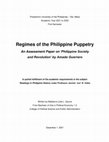 Research paper thumbnail of Regimes of the Philippine Puppetry: An Assessment Paper on ‘Philippine Society and Revolution’ by Amado Guerrero (Written by Madelyne Gauna)