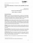 Research paper thumbnail of Environmental dimensions of corporate social responsibility and brand equity