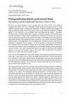 Research paper thumbnail of Post-growth planning for post-corona times : Reinventing a growth-independent planning in times of crisis