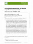 Research paper thumbnail of Population III Supernovae and the elemental composition of carbon-normal and carbon-enhanced