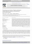 Research paper thumbnail of The tortoise versus the hare: Progress and business viability differences between conventional and leisure-based founders