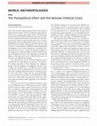 Research paper thumbnail of The Pluripolitical Effect and the Bolivian Political Crisis