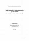 Research paper thumbnail of Habilitationsleistung zum Thema Optimal Interpretation of Microthermometrical Data from Fluid Inclusions : Thermodynamic Modelling and Computer Programming